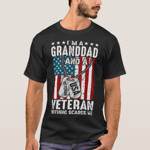 T-shirt Je suis un PETIT PÈRE et un vétéran rien ne me fai