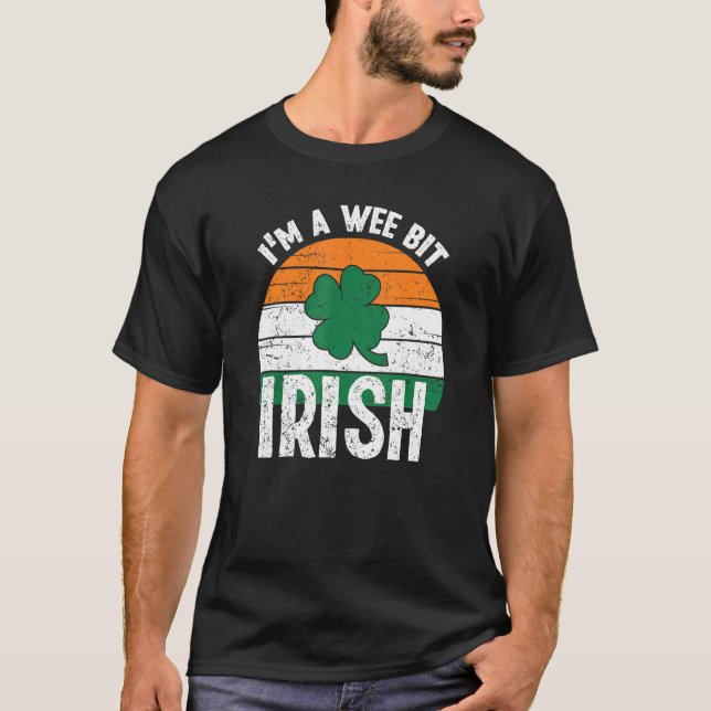 T-shirt Je suis un peu irlandais Fantastique Saint Patrick (Devant)