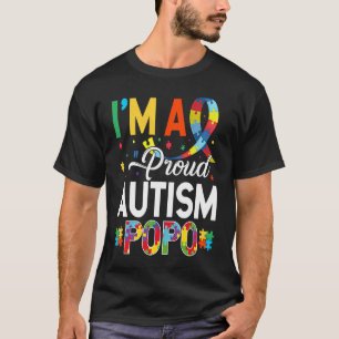 T-shirt Je suis un Popo Autisme Fier Associé à la Journée