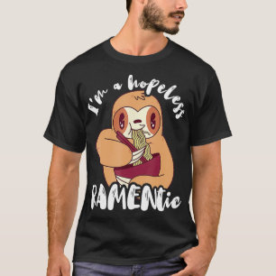 T-shirt Je Suis Un Ramento Sans Espoir Funny Sloth Japonai