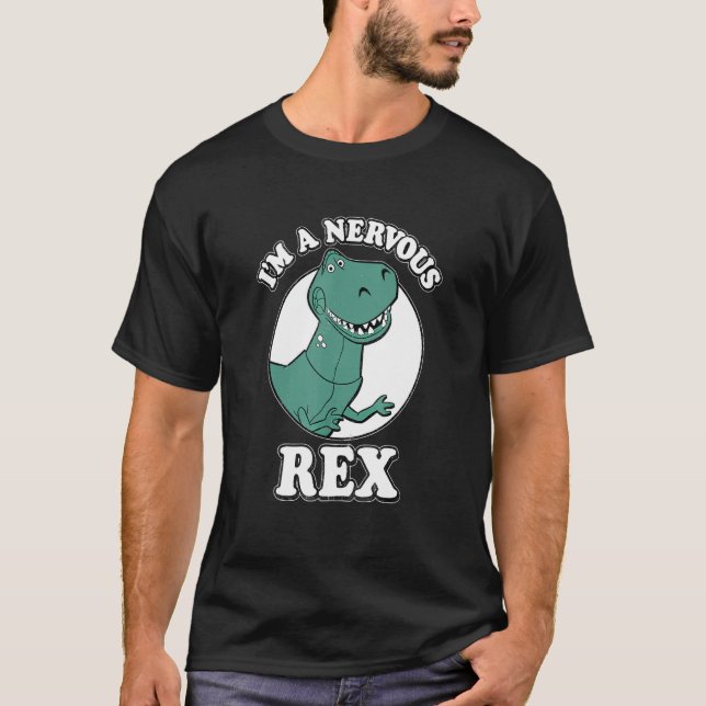 T-shirt Je suis Un Rex Rex Nerveux Animaux Préhistoriques (Devant)