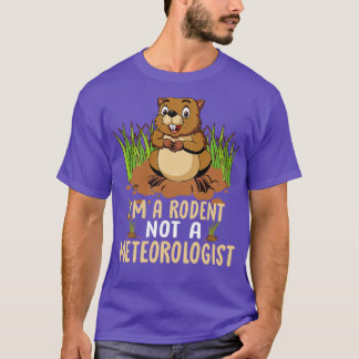 T-shirt Je Suis Un Rodent Pas Un Météorologue