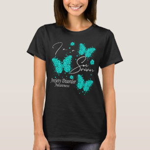 T-shirt Je suis un survivant Anxiété trouble de sensibilis