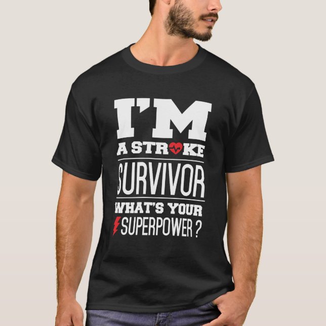 T-shirt Je suis un survivant de course (Devant)