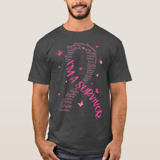 T-shirt Je suis un survivant de la sensibilisation au canc