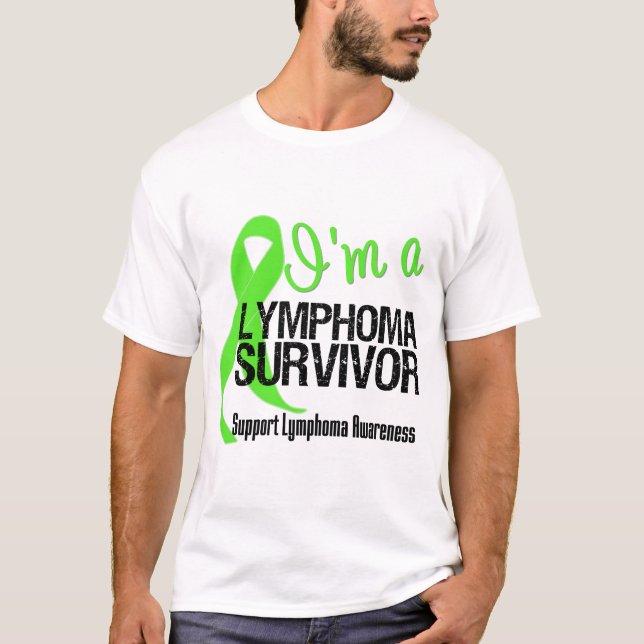 T-shirt Je suis un survivant de lymphome (Devant)
