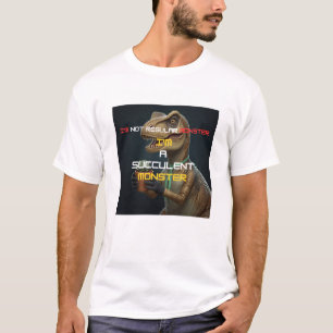 T-shirt Je suis un tee-shirt drôle de dinosaure Succulent 