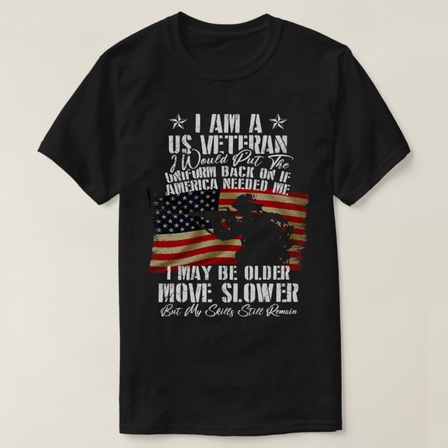 T-shirt Je Suis Un Vétérinaire Américain Je Peux Être Plus (Design devant)