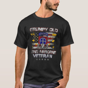 T-shirt Je suis un vieux grincheux 82e bataillon de parach