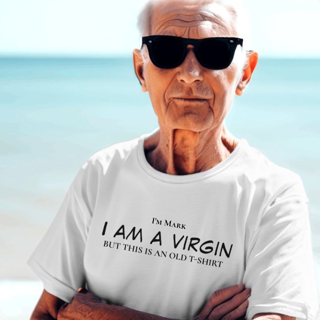 T-SHIRT JE SUIS UN VIRGIN - HOMMES FUNNY (Créateur téléchargé)