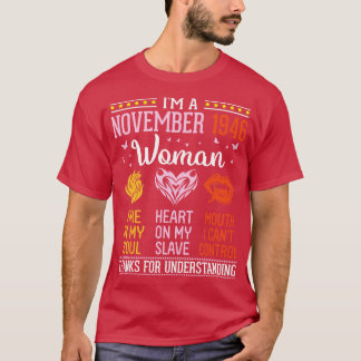 T-shirt Je Suis Une Femme Du 19 Novembre Feu Dans Mon Coeu