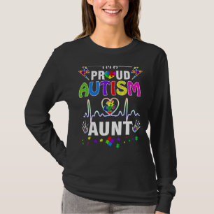 T-shirt Je suis une fière autisme Tante Coeur