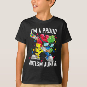 T-shirt Je suis une fière autisme Tante Sensibilisation su