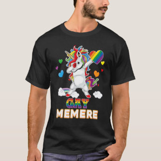 T-shirt Je suis une fière Lgbt Gay Memere Pride Dabbing Un