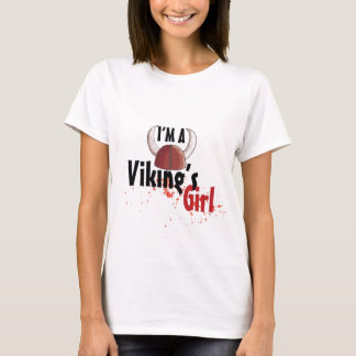 T-shirt Je suis une fille de Viking