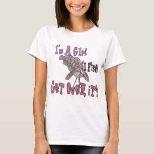 T-shirt Je suis une fille que les poissons d'I obtiennent
