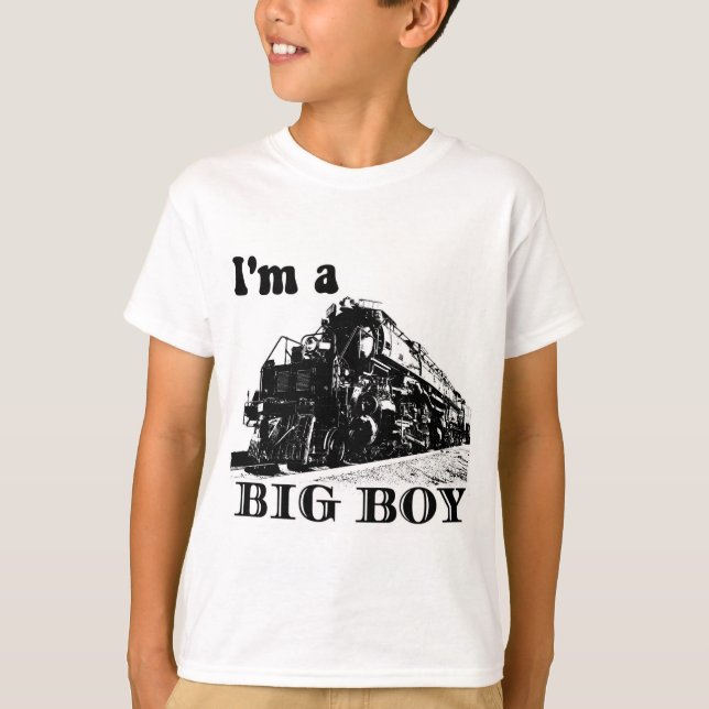 T-shirt Je suis une grande chemise garçon (Devant)