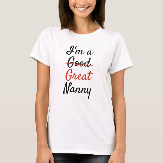 T-shirt Je suis une grande nounou (Devant)