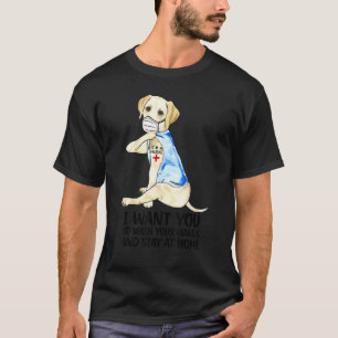 T-shirt Je suis une infirmière tatouage mignonne Labrador 
