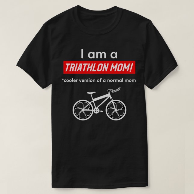 T-shirt Je suis une maman de triathlon (Design devant)