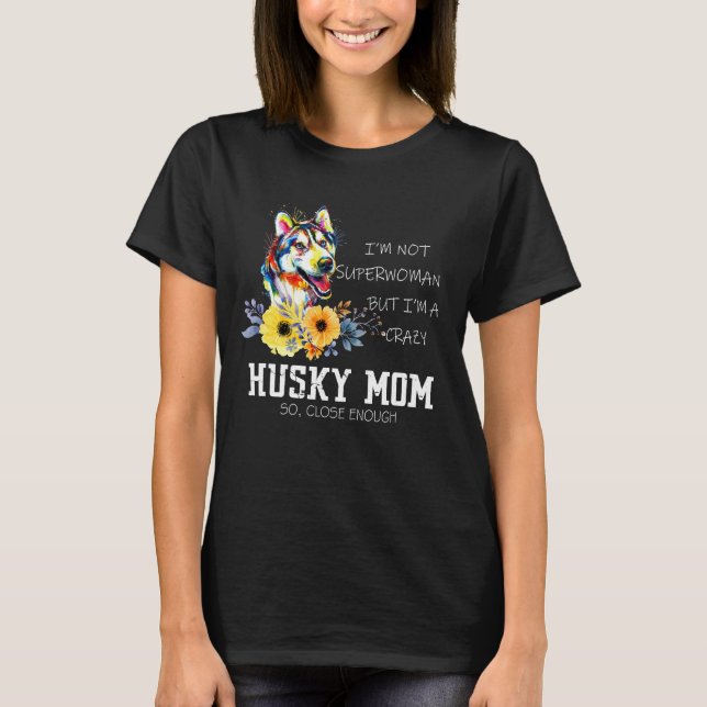 T-shirt je suis une maman enrouée folle (Devant)