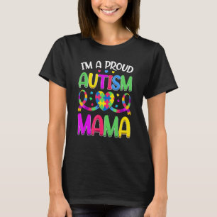 T-shirt Je suis une maman fière de l'autisme, casse-tête d