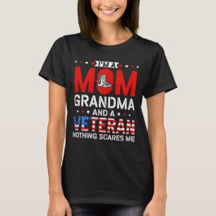T-shirt Je suis une maman grand-mère et une vétéran femme 