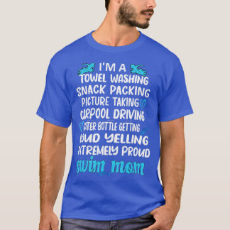 T-shirt Je Suis Une Mère De Baignade Extrêmement Fière