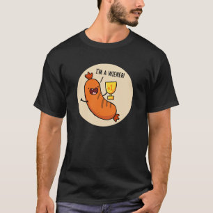 T-shirt Je suis une perruque de chien de chien Wiener T-Sh