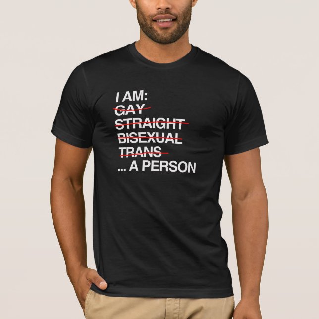 T-SHIRT JE SUIS UNE PERSONNE (Devant)