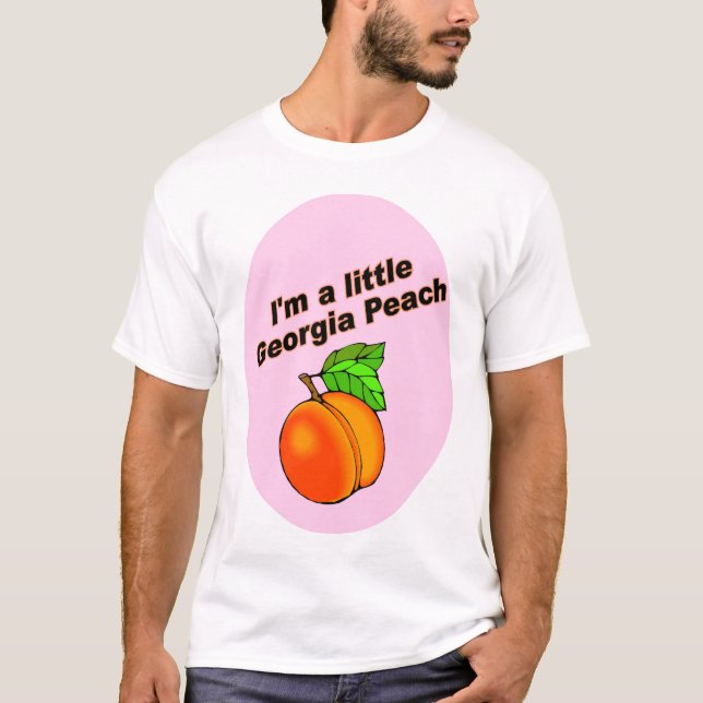 T-shirt Je suis une petite pêche de la Géorgie (Devant)