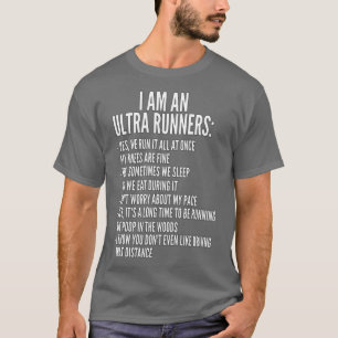T-shirt Je suis une piste Ultra Runner et une piste Ultra 