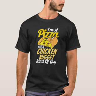 T-shirt Je suis une pizza et une pizza de poulet comme une