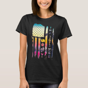 T-shirt Je Suis Une Simple Femme Camping Vin Flip