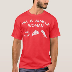 T-shirt Je Suis Une Simple Femme Perroquet Propriétaire D'