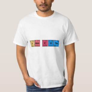 T-shirt Je suis une table périodique mignonne