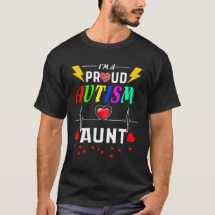 T-shirt Je suis une tante autiste fière