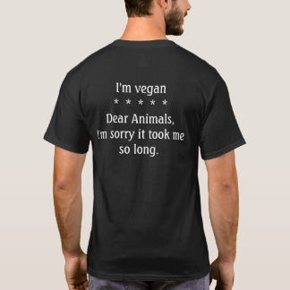 T-shirt Je suis végétalien