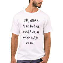 Je suis végétalien - chemise