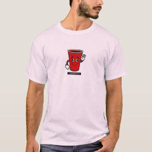 T-shirt Je Suis Venu Ici Coupe Rouge Solo