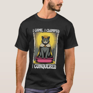 T-shirt Je suis venu j'ai entassé j'ai conquis jolie boîte