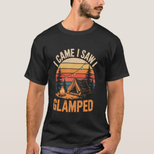 T-shirt Je suis venu j'ai vu j'ai glampé Rétro Caravane Gl