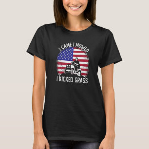 T-shirt Je Suis Venu Je Me Suis Dit J'Ai Tiré De L'Herbe M