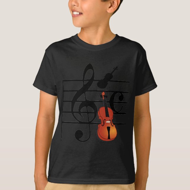 T-shirt _Je suis violon (Devant)