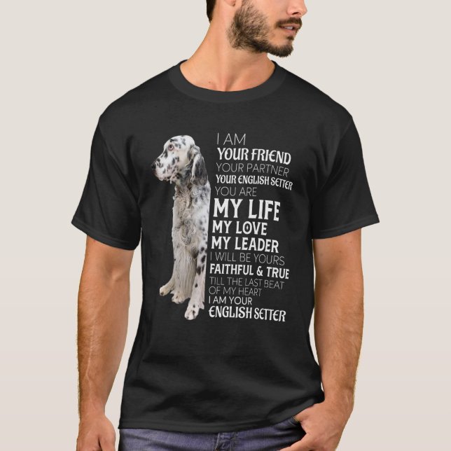 T-shirt Je Suis Votre Ami Votre Partenaire Votre Anglais S (Devant)