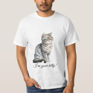 T-shirt Je suis votre chaton domestique kitty