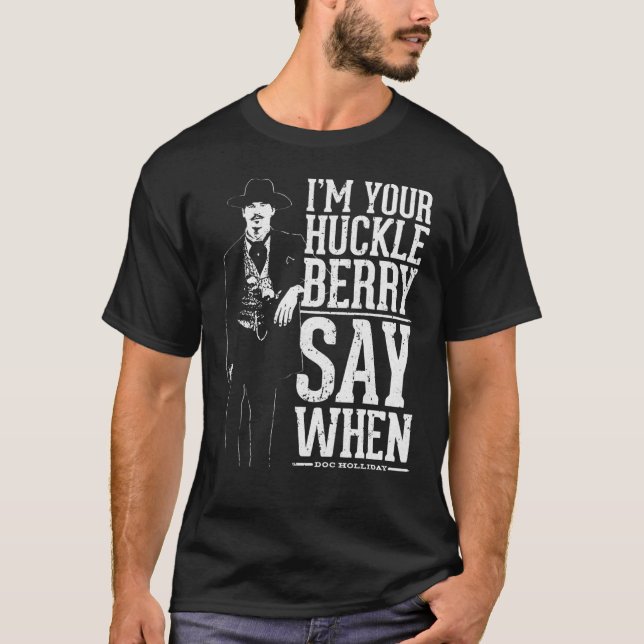 T-shirt Je Suis Votre Huckleberry (Devant)