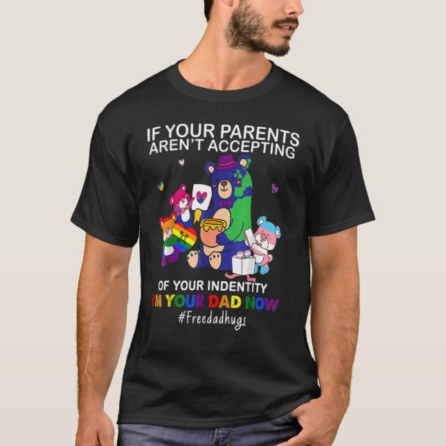 T-shirt Je suis votre papa maintenant Gratuit Papa Enlacé  (Devant)
