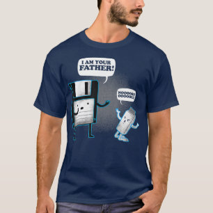 T-shirt Je suis votre père Disquette Disquette USB chemise