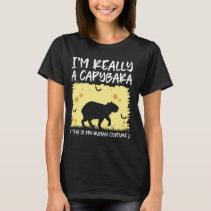 T-shirt Je suis vraiment un Capybara C'est mon costume hum